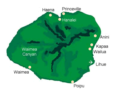 Map of
                                          Kauai