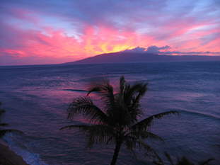 sunset on mahana
                  lanai