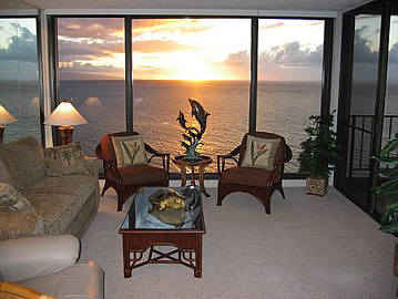 Mahana sunset view from room